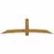 Ekena Millwork Bellingham Rough Sawn Timber Gable Bracket, Western Red Cedar, 96"W x 28"H x 4"D x 6"F, 7/12 Pitch GBW096X28X0406BEL00RWR - alternate 1